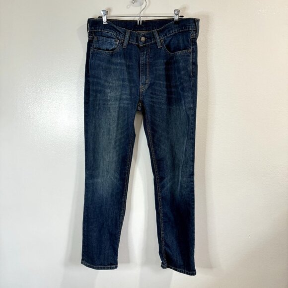 Levi's Levi Strauss Jeans Mens Size 34 x 32 Straight Leg Dark Wash Denim - Picture 1 of 12